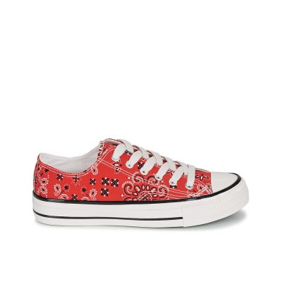 ESPADRILLES ANDRÉ FEMME HAPPY TEXTILE ROUGE